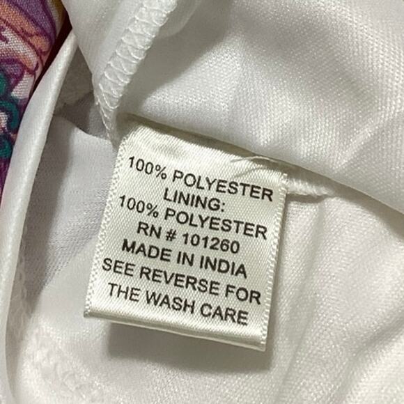 Her Destiny Multicolor Paisley Floral Boho Smocked Puff Sleeve Midi Maxi Dress L - Picture 6 of 6